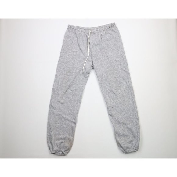 Vintage Other - Vintage 70s Streetwear Mens Large Blank Gusseted Triblend Sweatpants Joggers USA